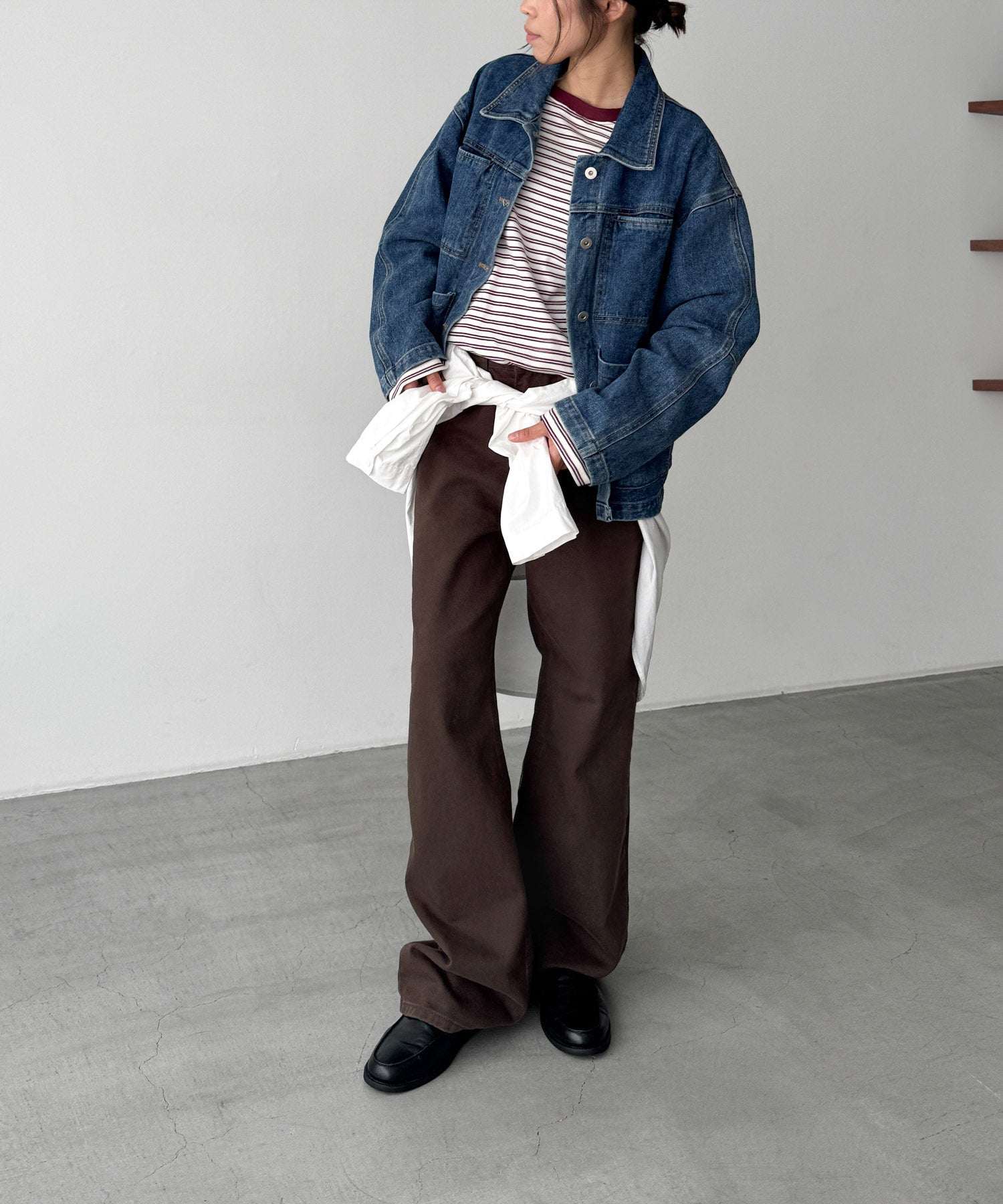 キャナルジーン CANAL JEAN El mar(エルマール) デニムカバーオール （インディゴ） インディゴ