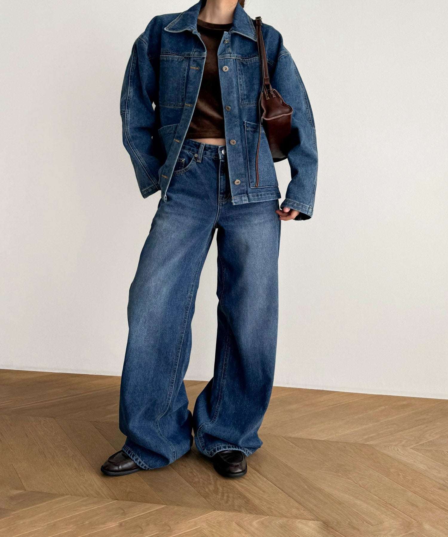 キャナルジーン CANAL JEAN El mar(エルマール) デニムカバーオール （インディゴ） インディゴ