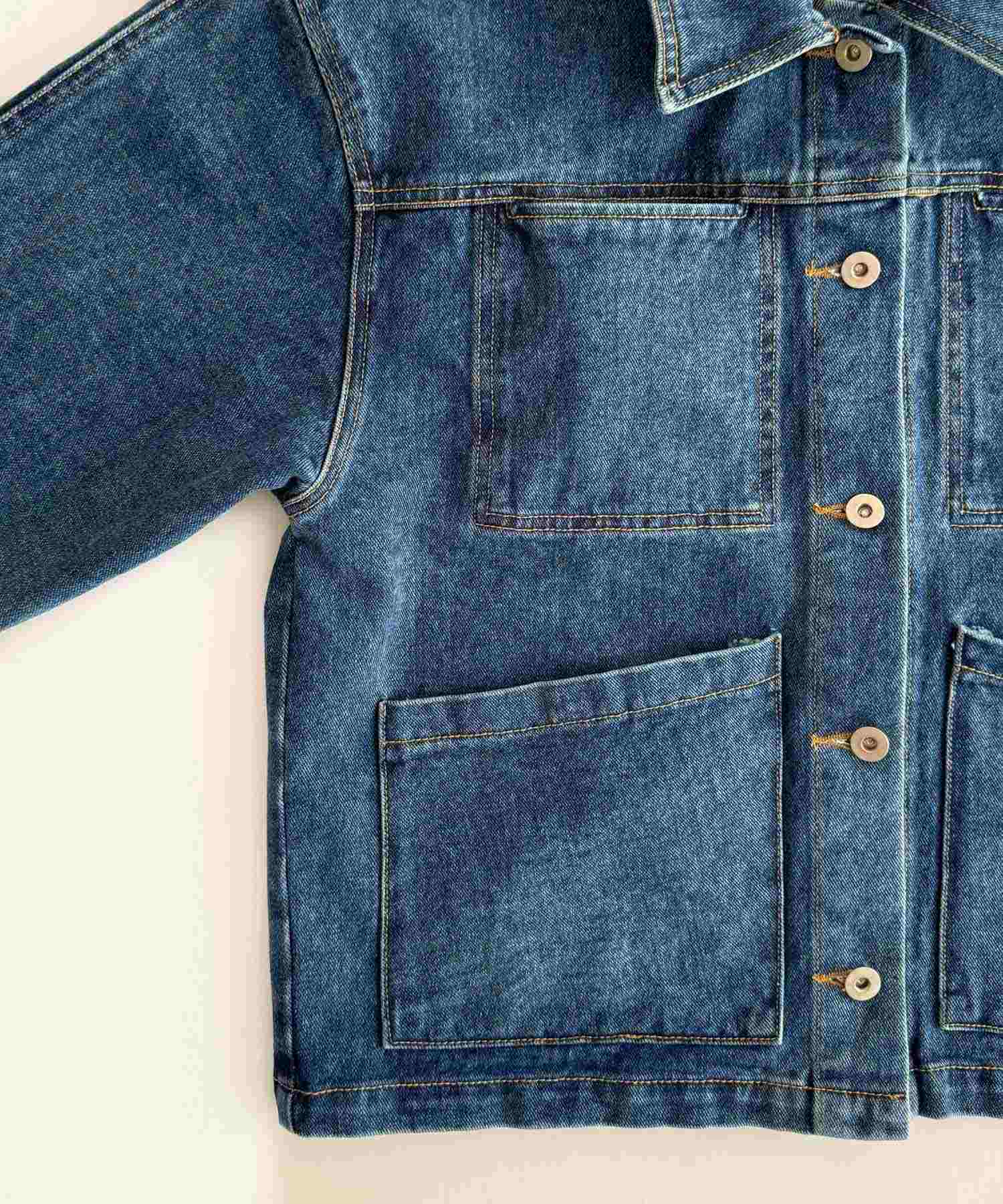 キャナルジーン CANAL JEAN El mar(エルマール) デニムカバーオール （インディゴ） インディゴ