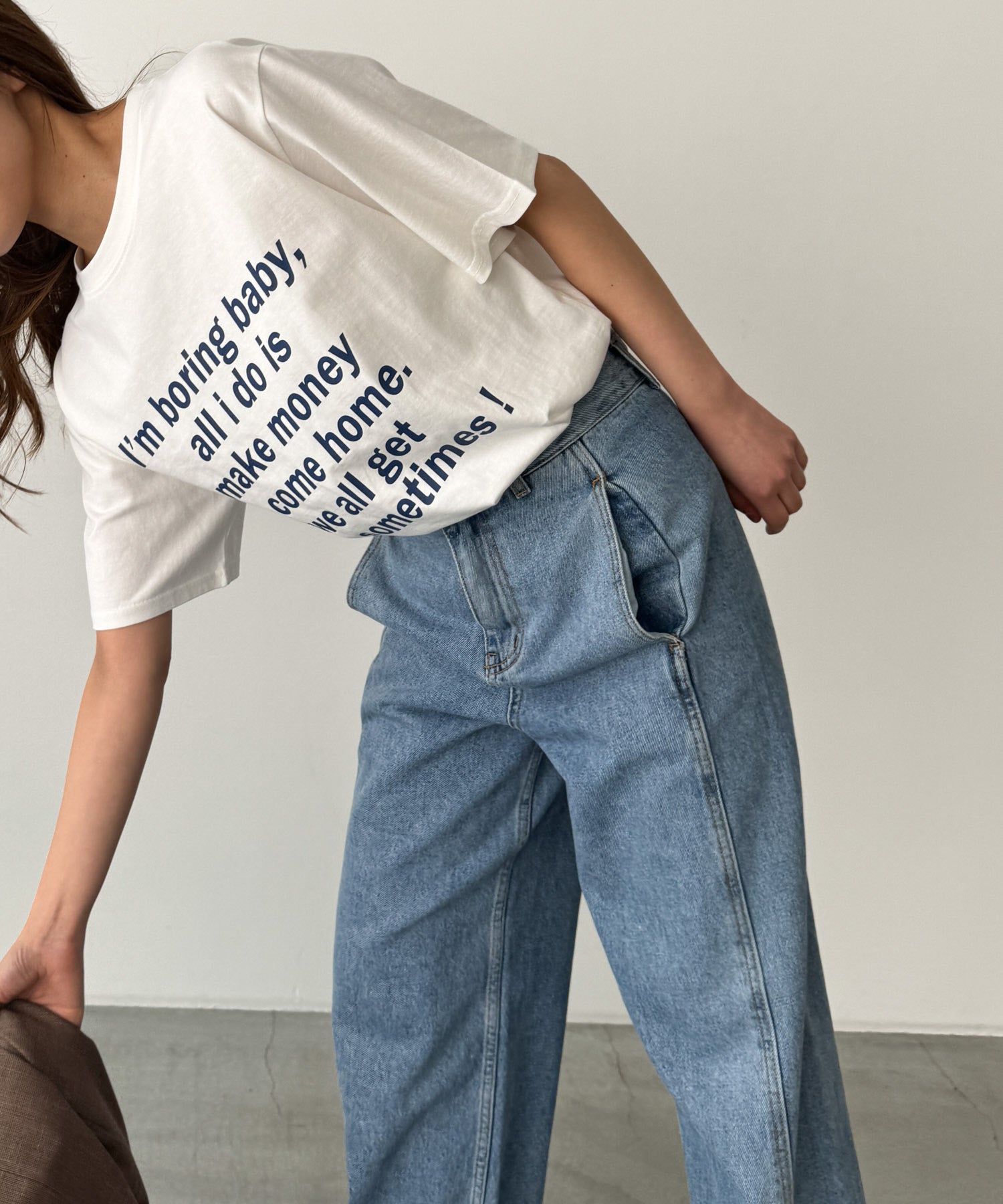 キャナルジーン CANAL JEAN CALL MY NAME I’m boring Tシャツ （グレー） グレー