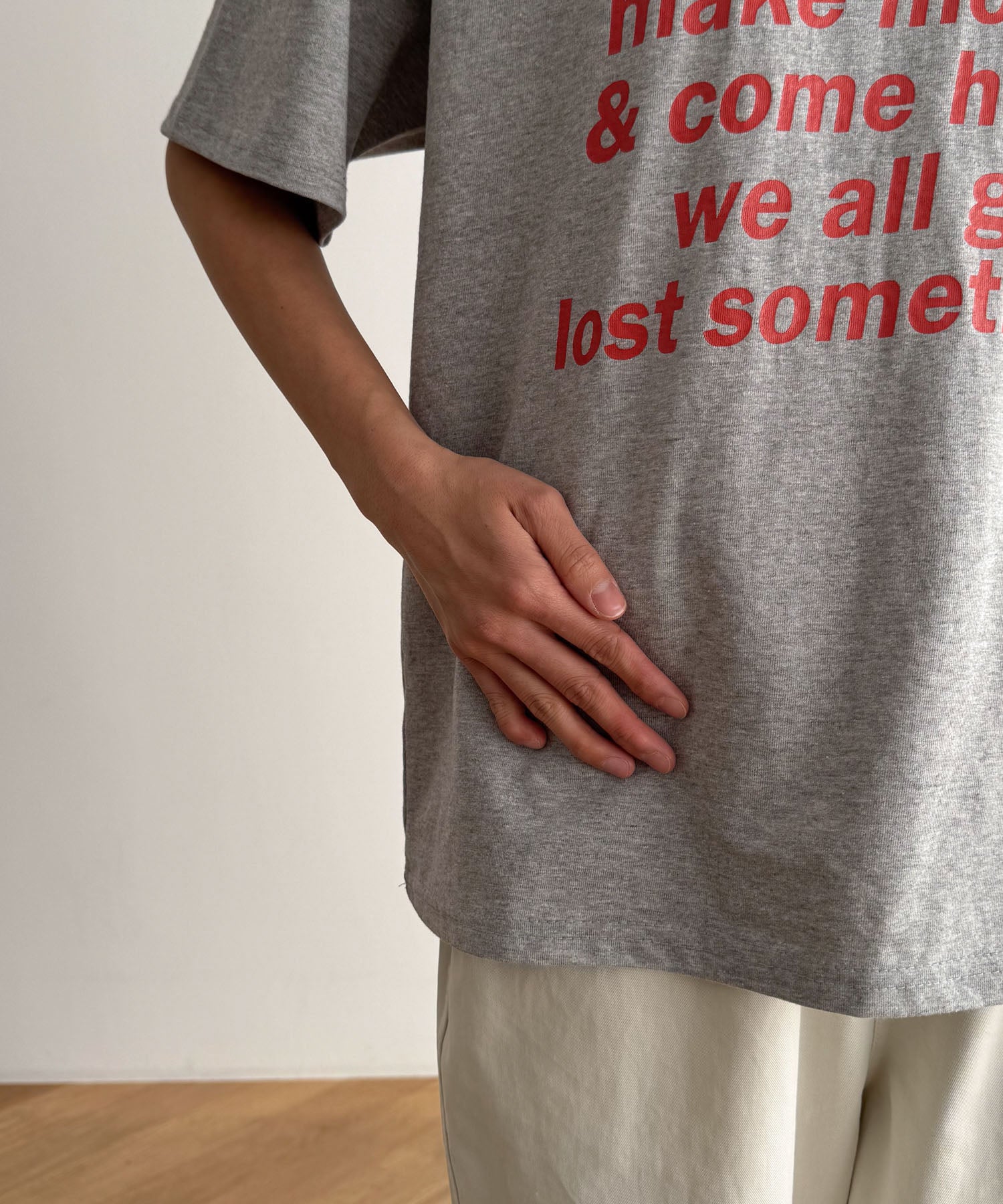 キャナルジーン CANAL JEAN CALL MY NAME I’m boring Tシャツ （グレー） グレー