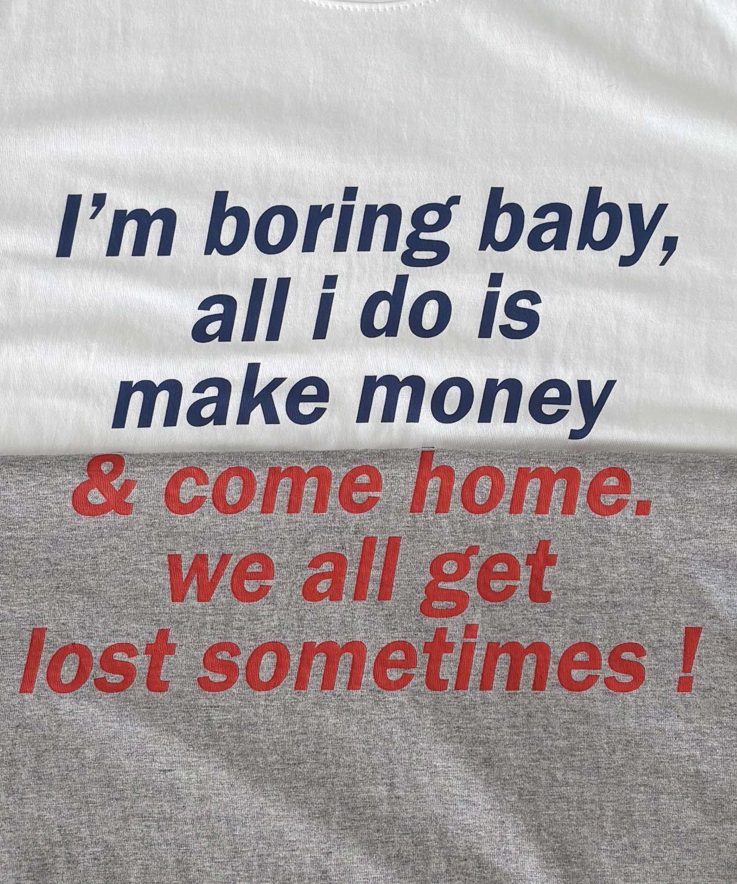 キャナルジーン CANAL JEAN CALL MY NAME I’m boring Tシャツ （グレー） グレー