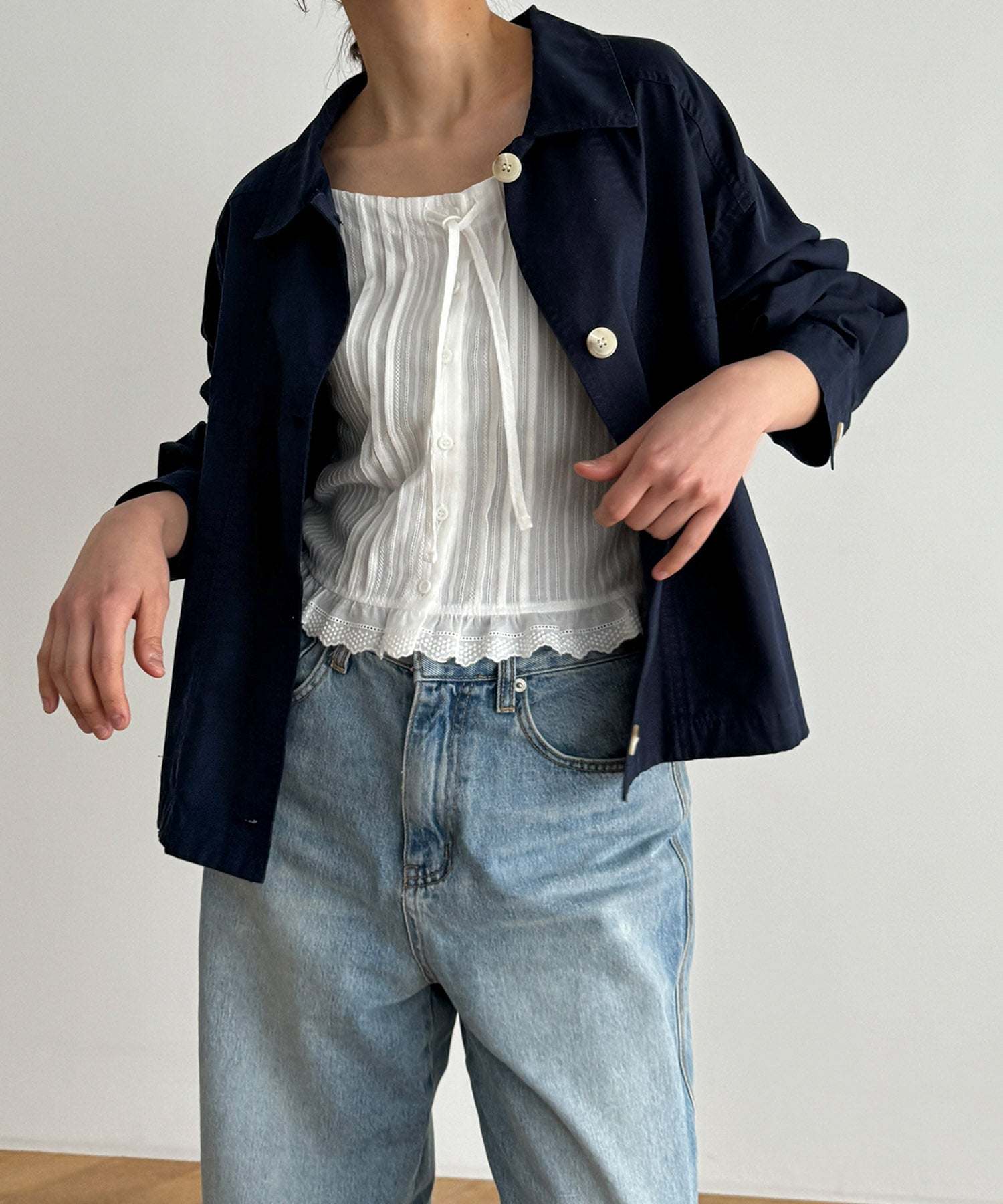 キャナルジーン CANAL JEAN El mar コットンショートジャケット