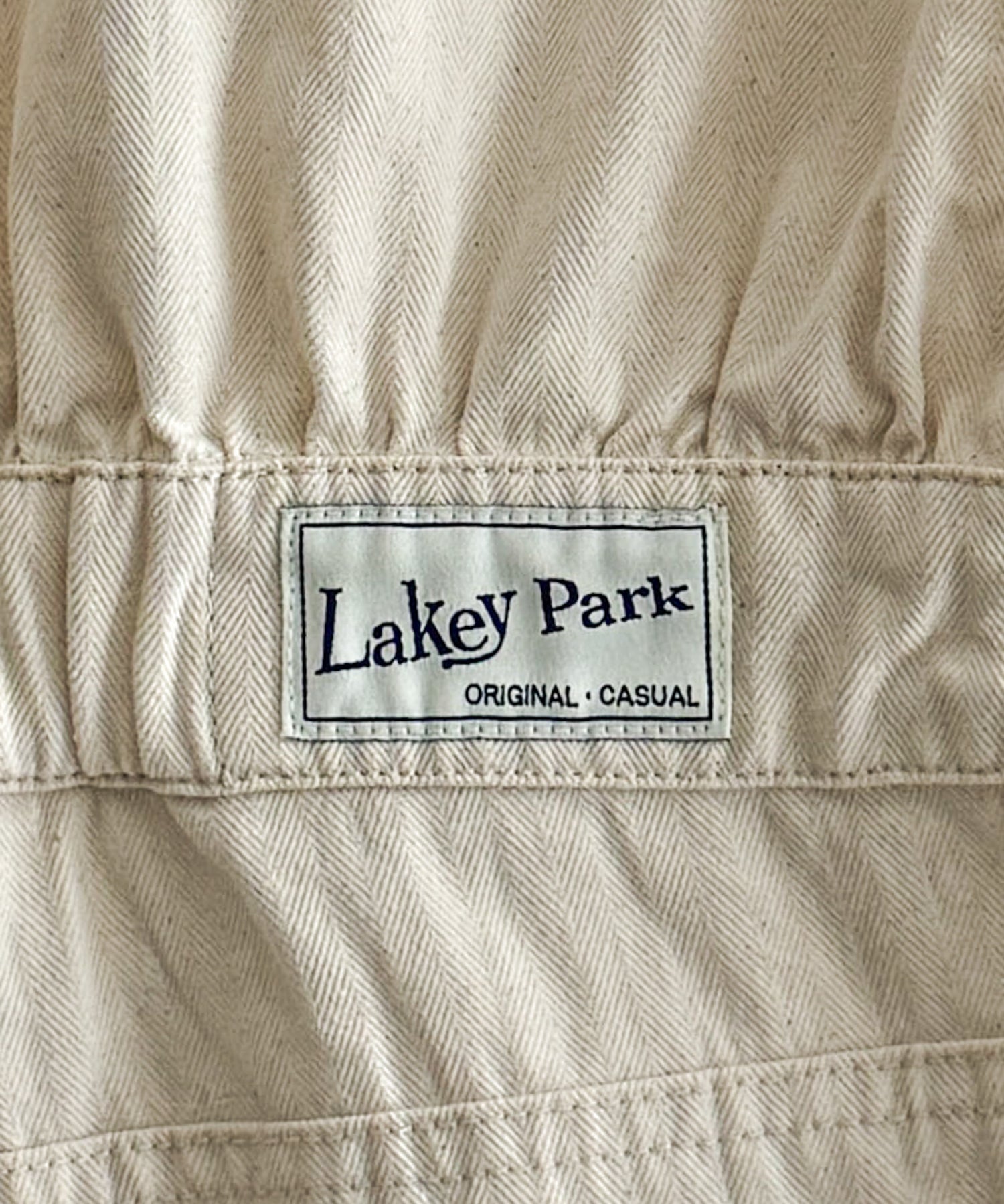 キャナルジーン CANAL JEAN Lakey Park ヘリンボーンジャンプスーツ （キナリ） キナリ