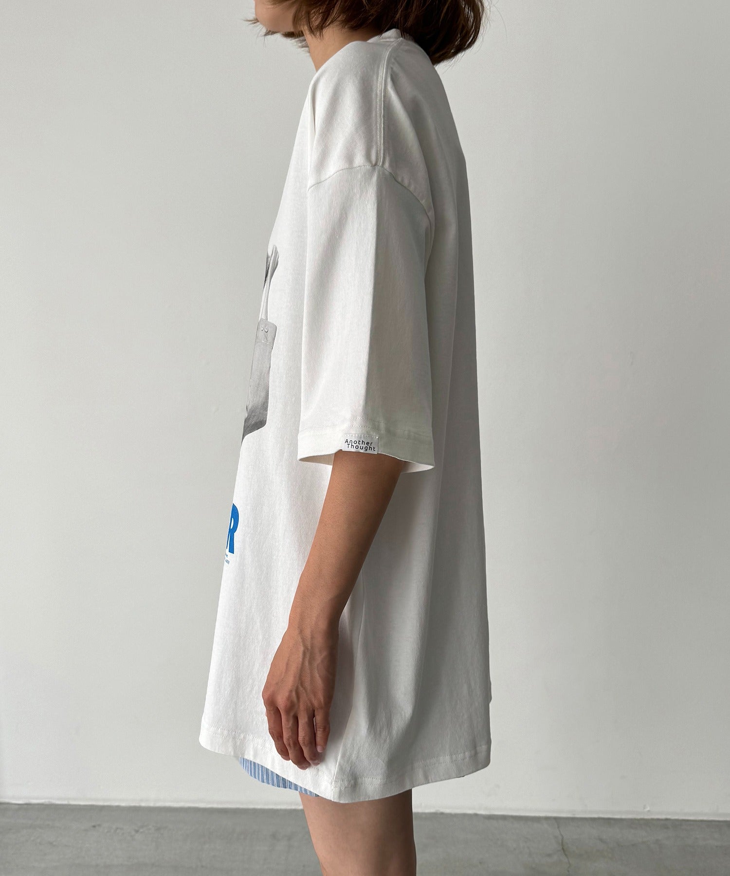 キャナルジーン CANAL JEAN Another Thought フロントプリント半袖Tシャツ （ホワイト） ホワイト