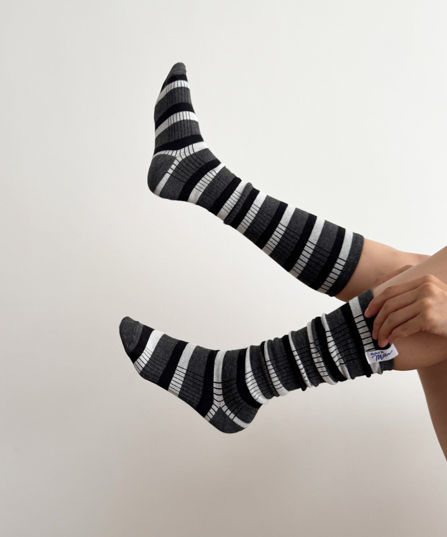 キャナルジーン CANAL JEAN Miller 1P Socks long （レッド系ソノタ） レッド系ソノタ