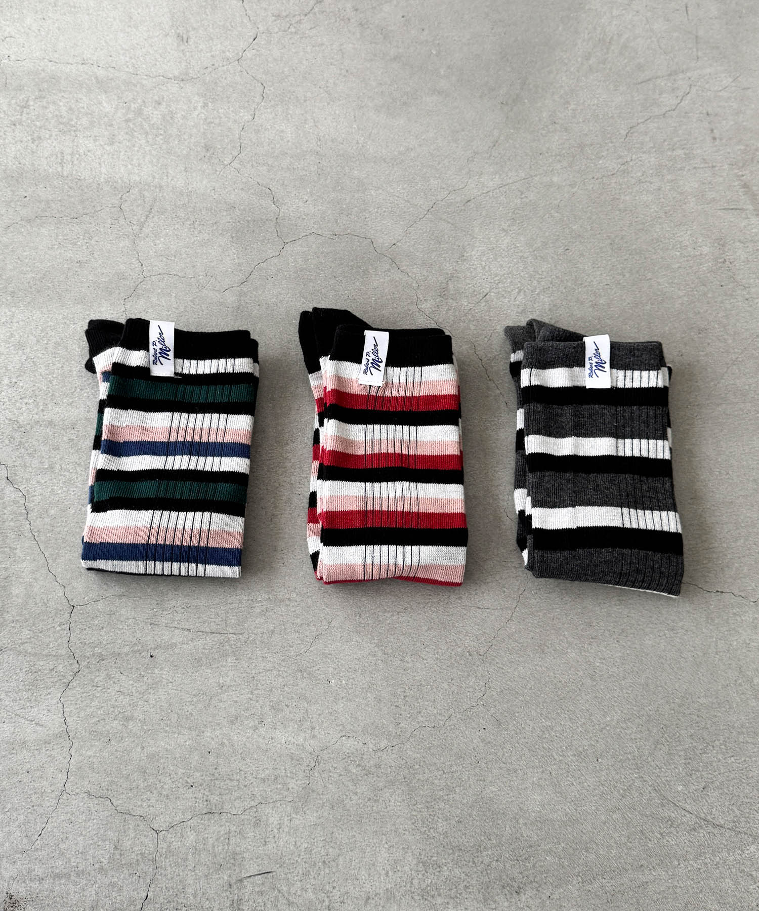 キャナルジーン CANAL JEAN Miller 1P Socks long （レッド系ソノタ） レッド系ソノタ