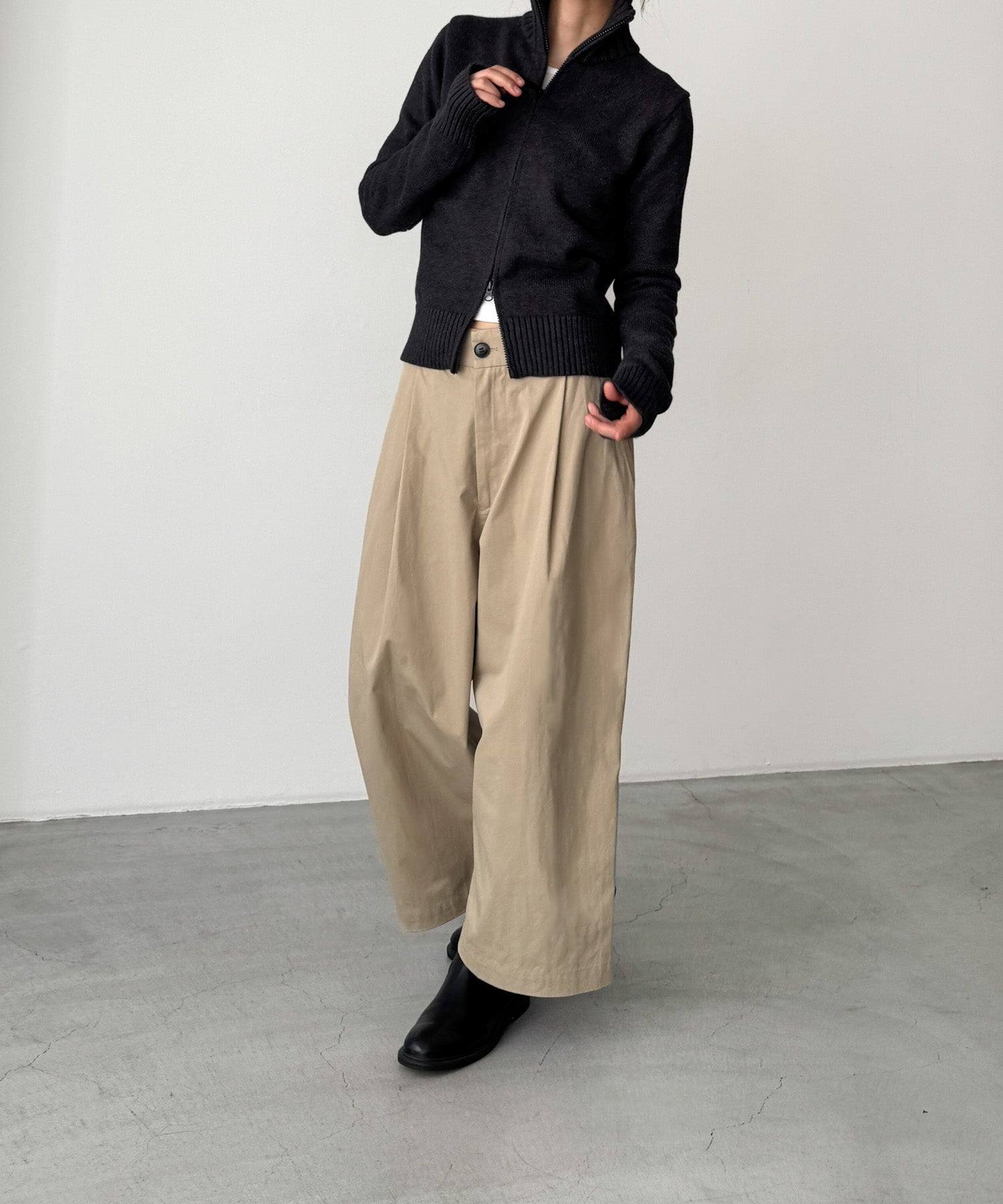 キャナルジーン CANAL JEAN El mar コットンクロップドパンツ （ベージュ） ベージュ