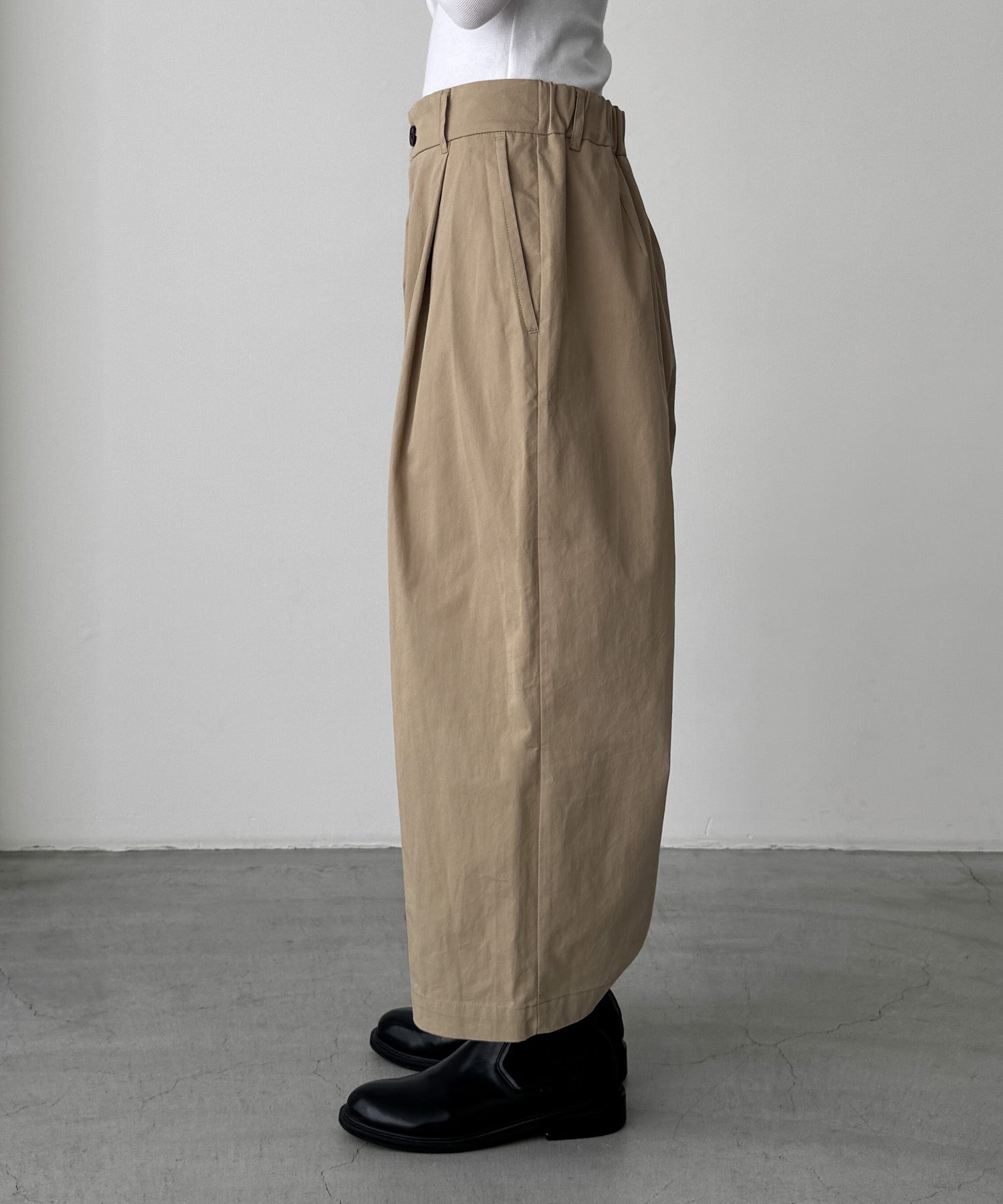 キャナルジーン CANAL JEAN El mar コットンクロップドパンツ （ベージュ） ベージュ