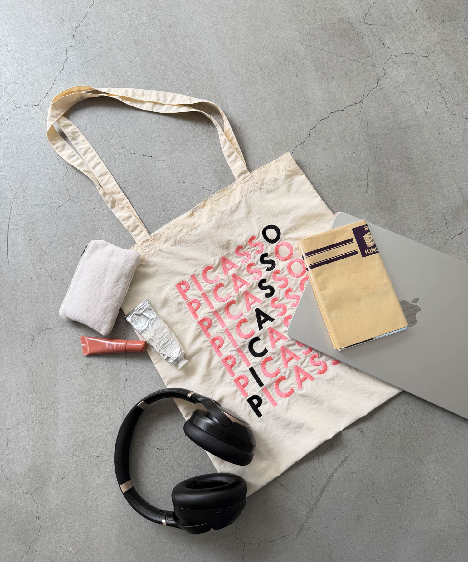 キャナルジーン CANAL JEAN NOT OEM PICASSOラインロゴトートバッグ （アイボリー） アイボリー