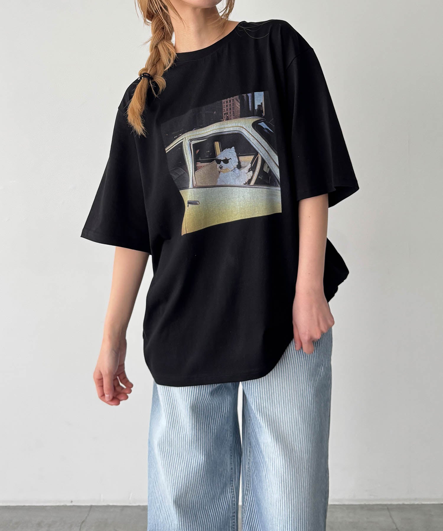 キャナルジーン CANAL JEAN Lakey Park driving dogTシャツ （ブラック） ブラック