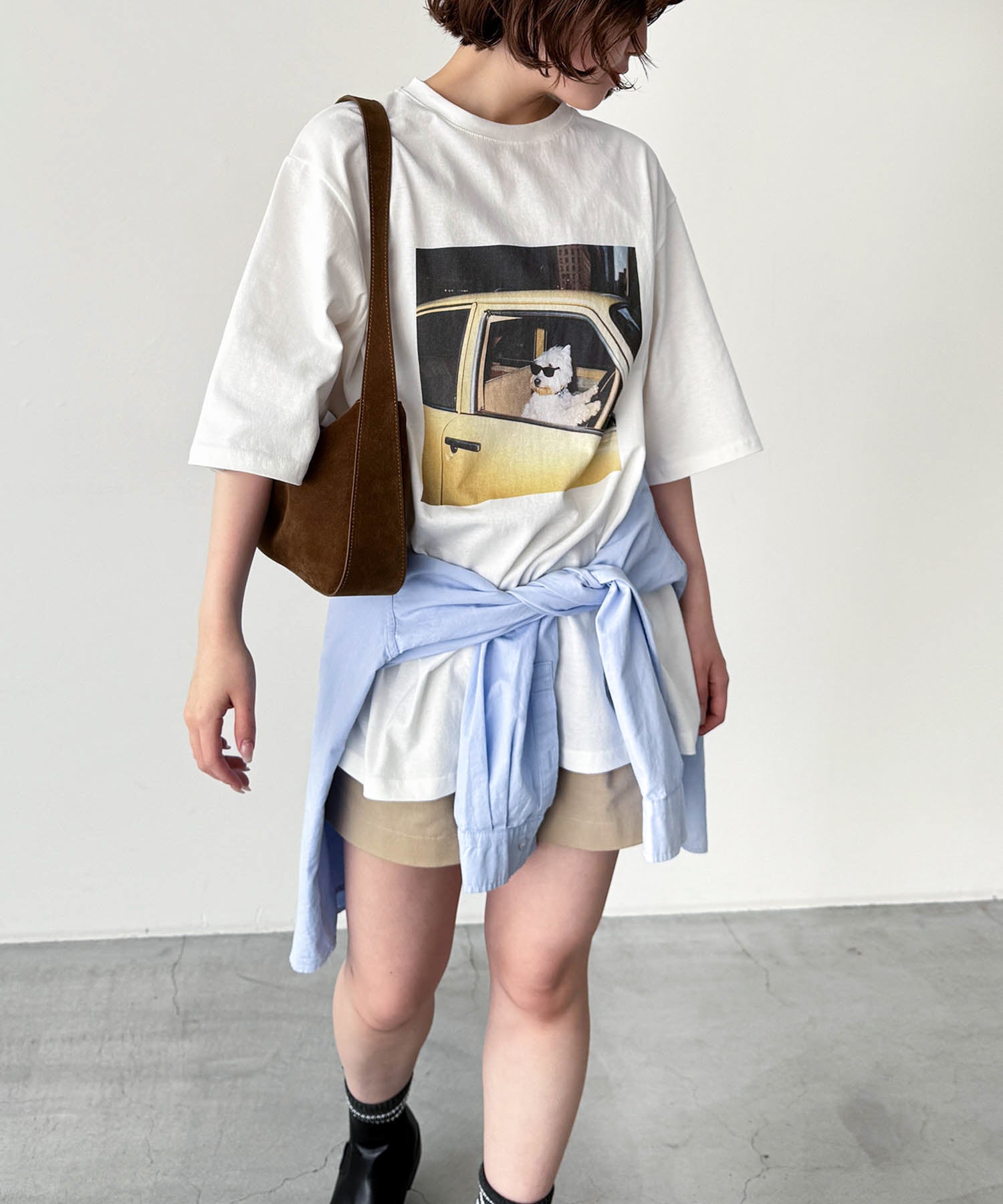 キャナルジーン CANAL JEAN Lakey Park driving dogTシャツ （ブラック） ブラック