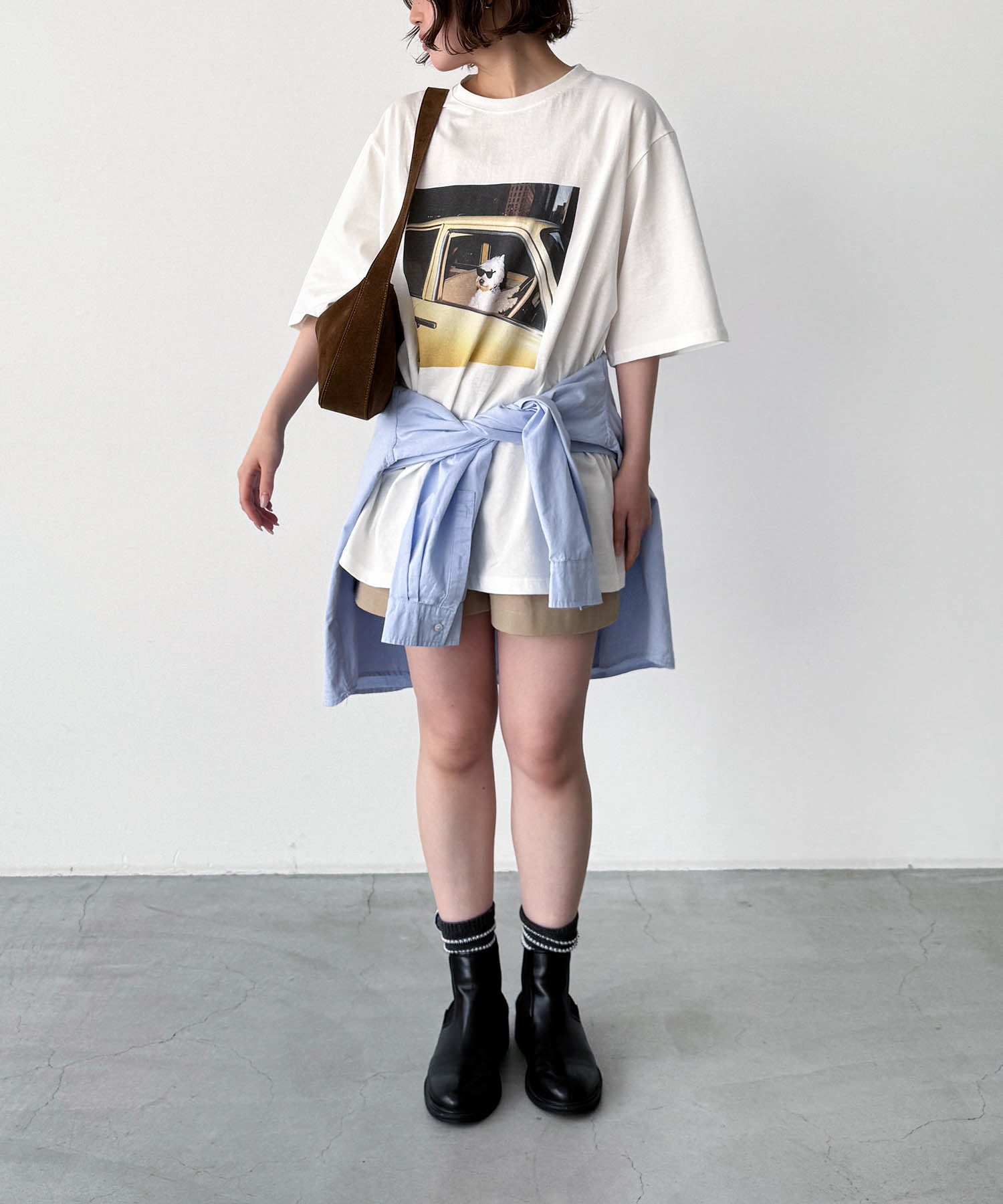 キャナルジーン CANAL JEAN Lakey Park driving dogTシャツ （ブラック） ブラック