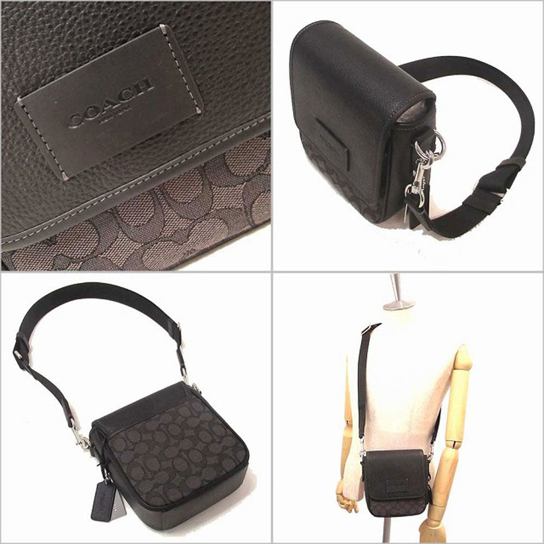 COACH COACH COACH Bag Men's COACH Outlet Lucas Crossbody Shoulder Bag 2WAY Specification CO915 SVO1U