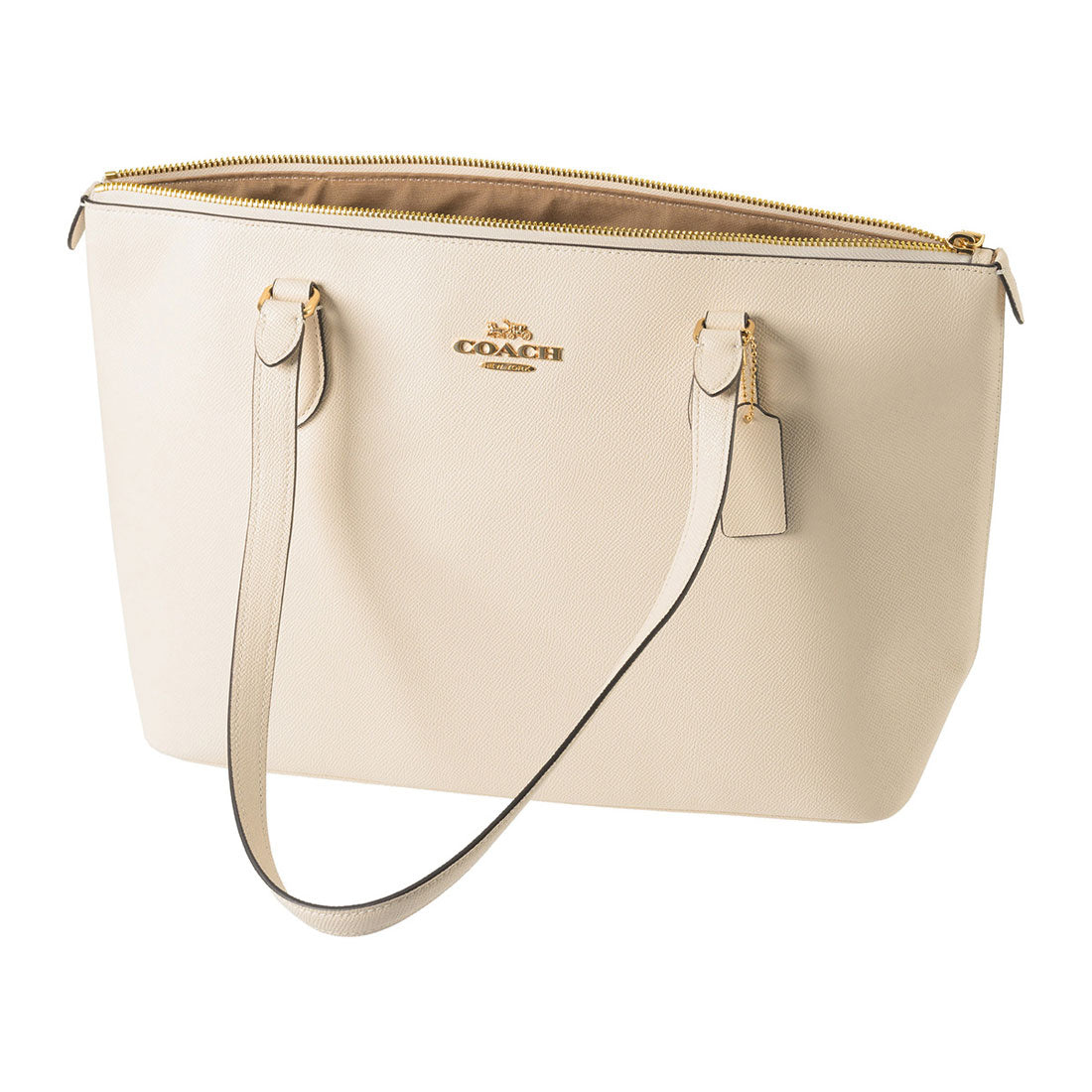 COACH COACH Tote Bag Crossgrain Gallery Tote CV402 IMCHK CHALK