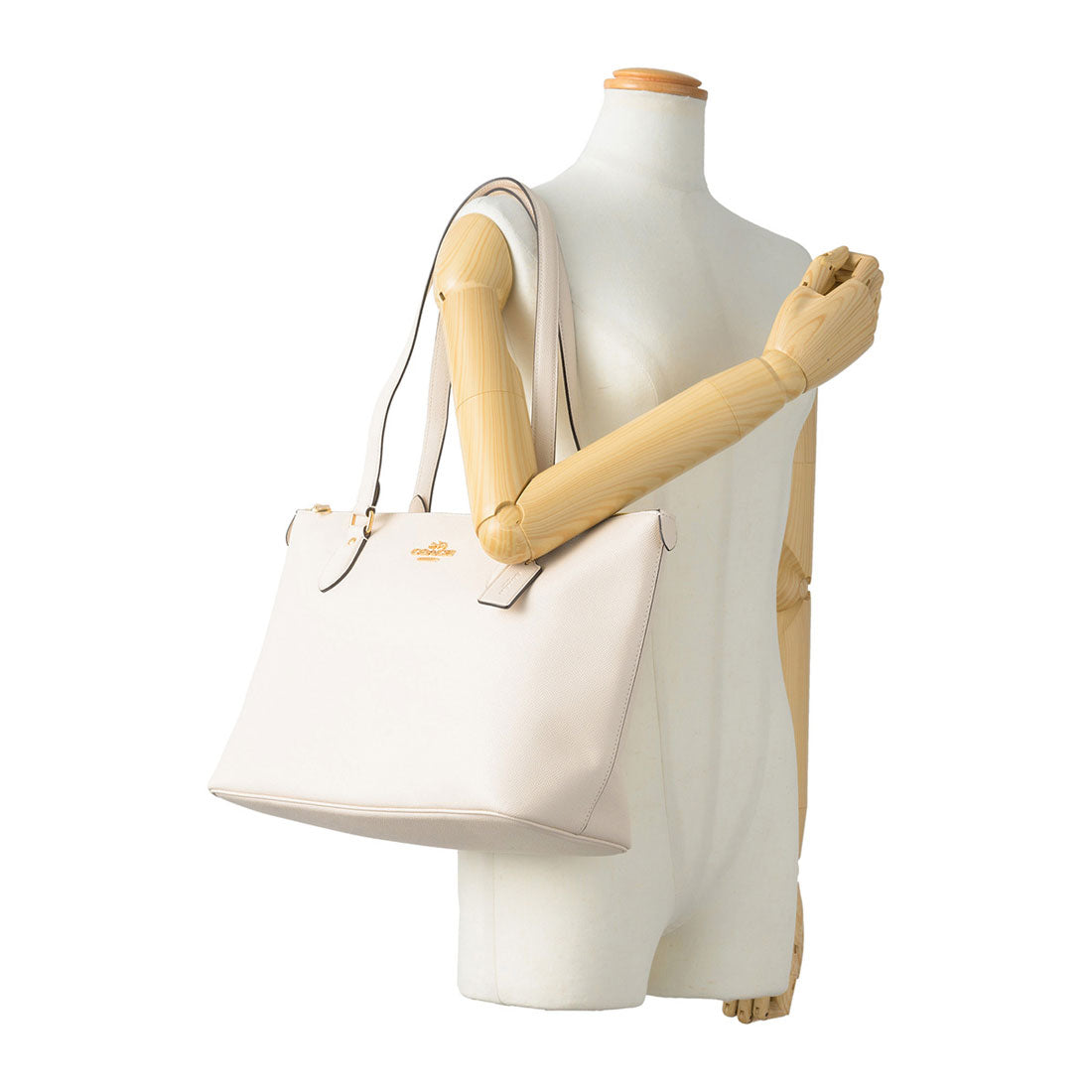 COACH COACH Tote Bag Crossgrain Gallery Tote CV402 IMCHK CHALK