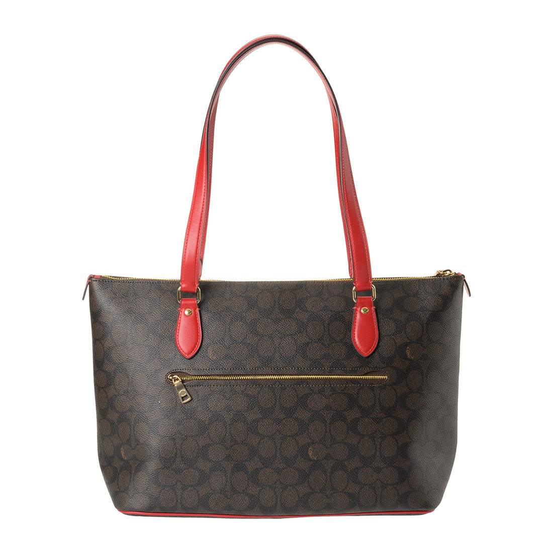 COACH COACH Tote Bag Signature Canvas Gallery Tote CW381 IMXD0 WALNUT/