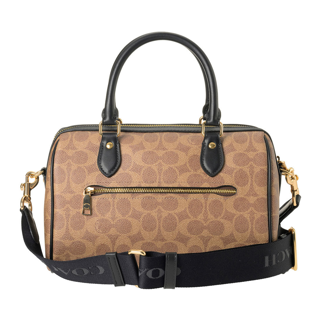 コーチ COACH ハンドバッグ シグネチャー キャンバス ローアン サッチェル CW376 IMQRX TAN/BLACK