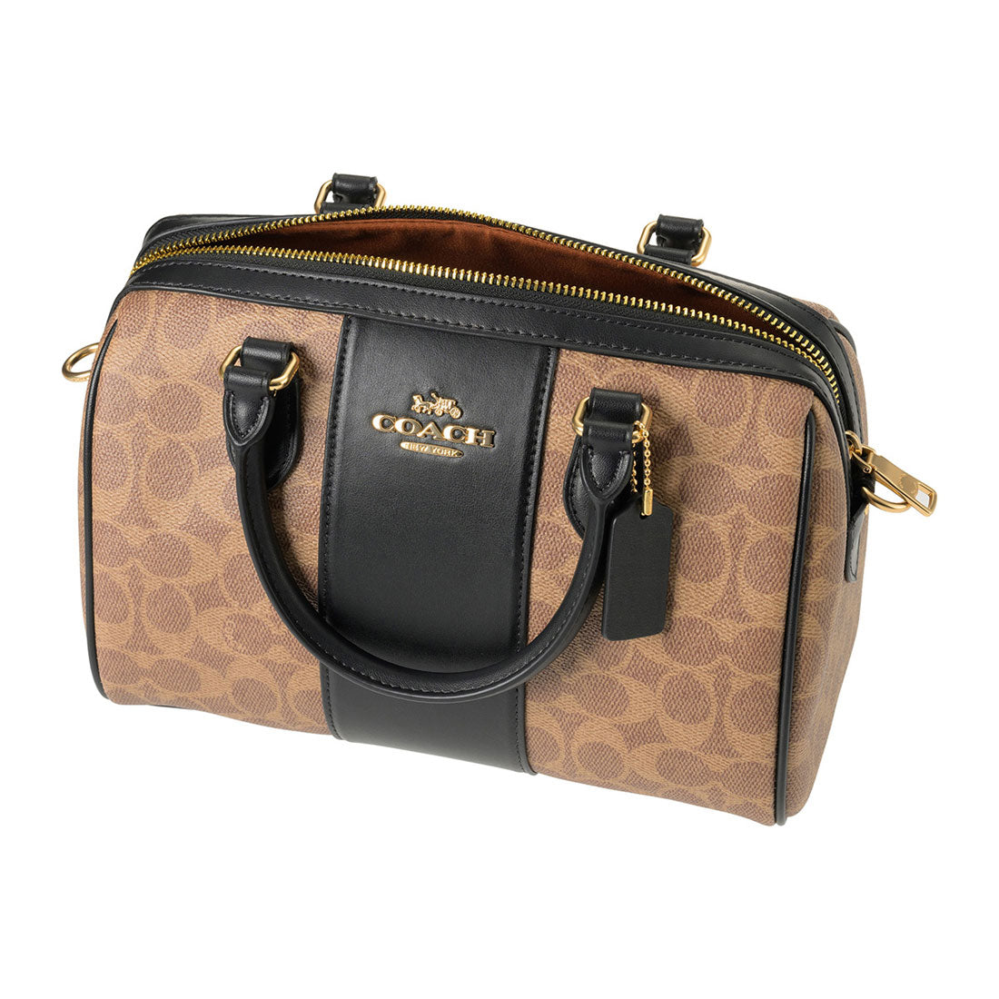 コーチ COACH ハンドバッグ シグネチャー キャンバス ローアン サッチェル CW376 IMQRX TAN/BLACK