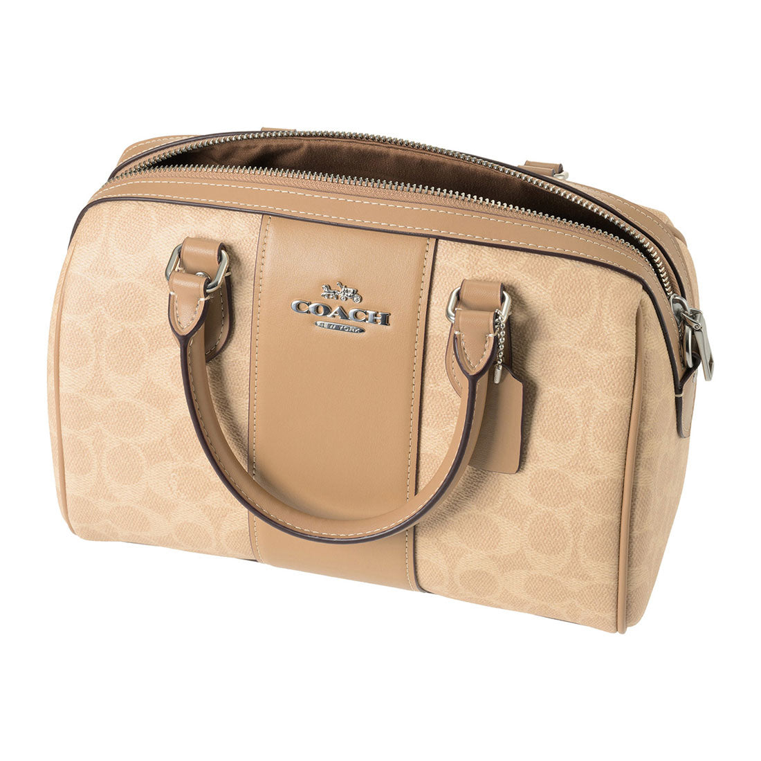 COACH COACH Handbag Signature Canvas Rowan Satchel CW376 SVPWH SAND/TAUPE