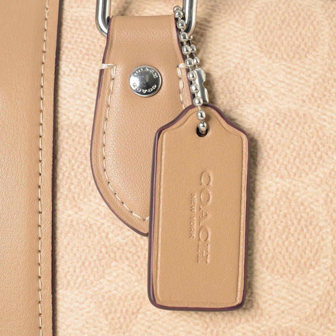 COACH COACH Handbag Signature Canvas Rowan Satchel CW376 SVPWH SAND/TAUPE