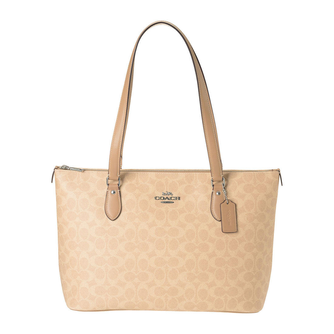 コーチ COACH トートバッグ シグネチャー キャンバス ギャラリー トート CW381 SVPWH SAND/TAUPE