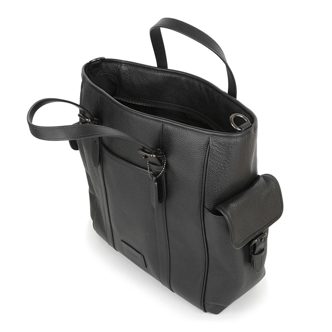 COACH COACH Tote Bag Pebbled Leather Sprint Tote CR324 JILWO BLACK