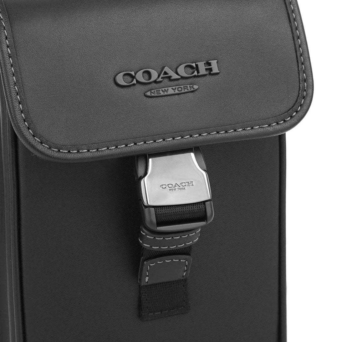 コーチ COACH ショルダーバッグ スムースカーフレザー RACER PHONE CROSSBODY CT886 QBBK BLACK