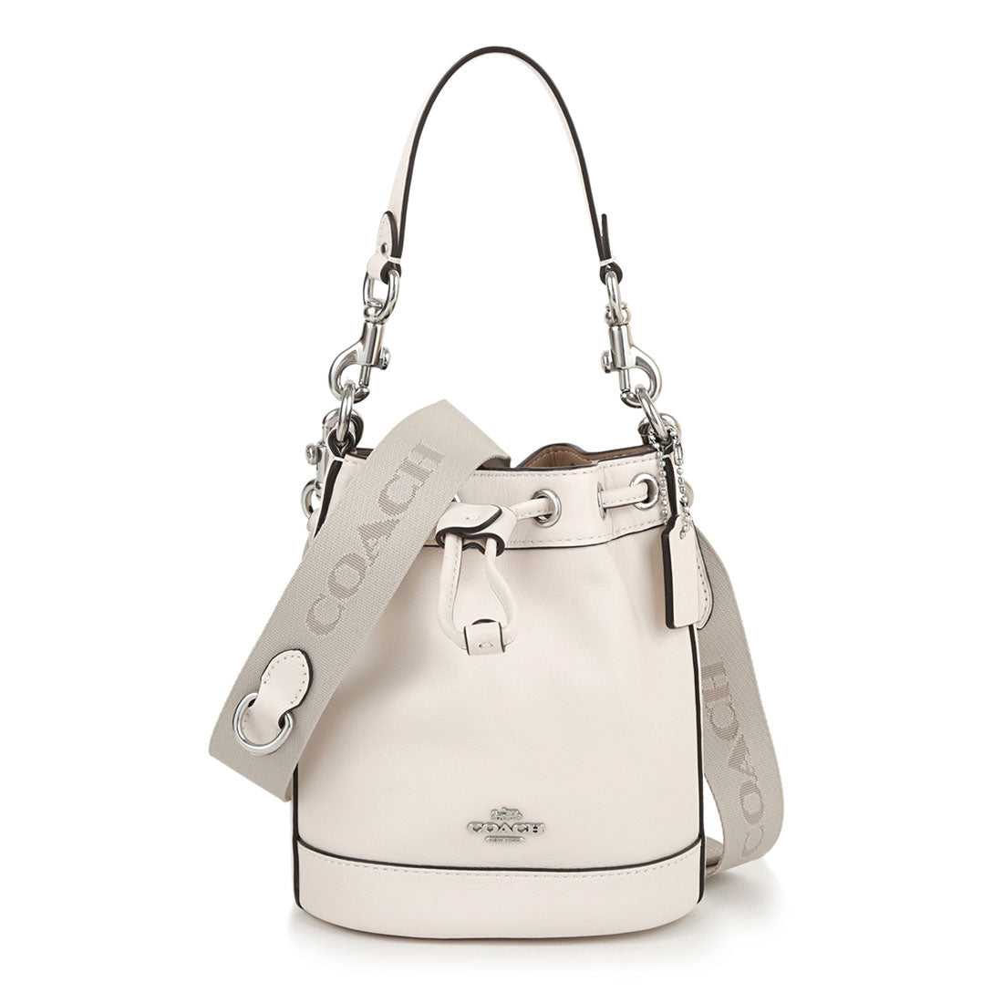 コーチ COACH ショルダーバッグ リファインドカーフレザー ミニ バケットバッグ CR144 SVHA CHALK