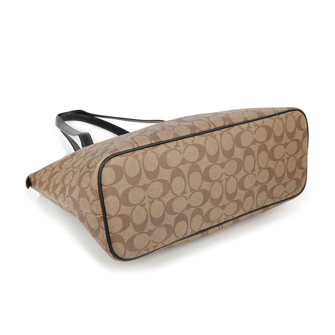 COACH COACH Tote Bag Signature Gallery Tote CS187 IMCBI KHAKI/BLACK