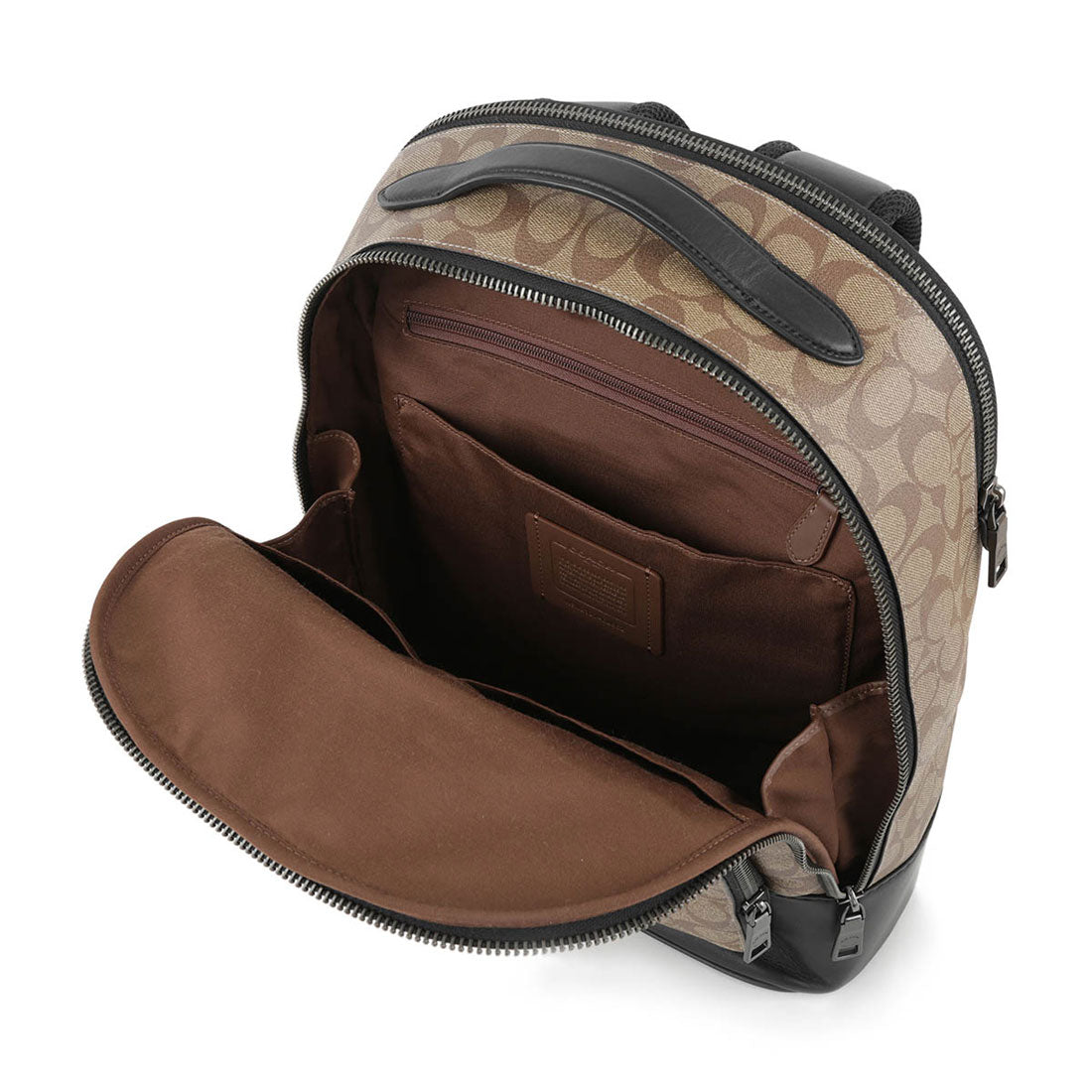 COACH COACH Backpack Signature Ethan Backpack CL962 QBKHA KHAKI/BLACK
