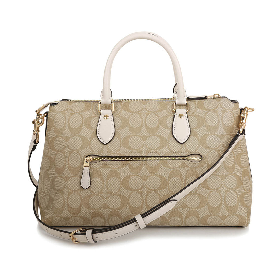 COACH COACH Tote Bag Signature Georgia Satchel CR157 IMDQC LIGHT KHAKI