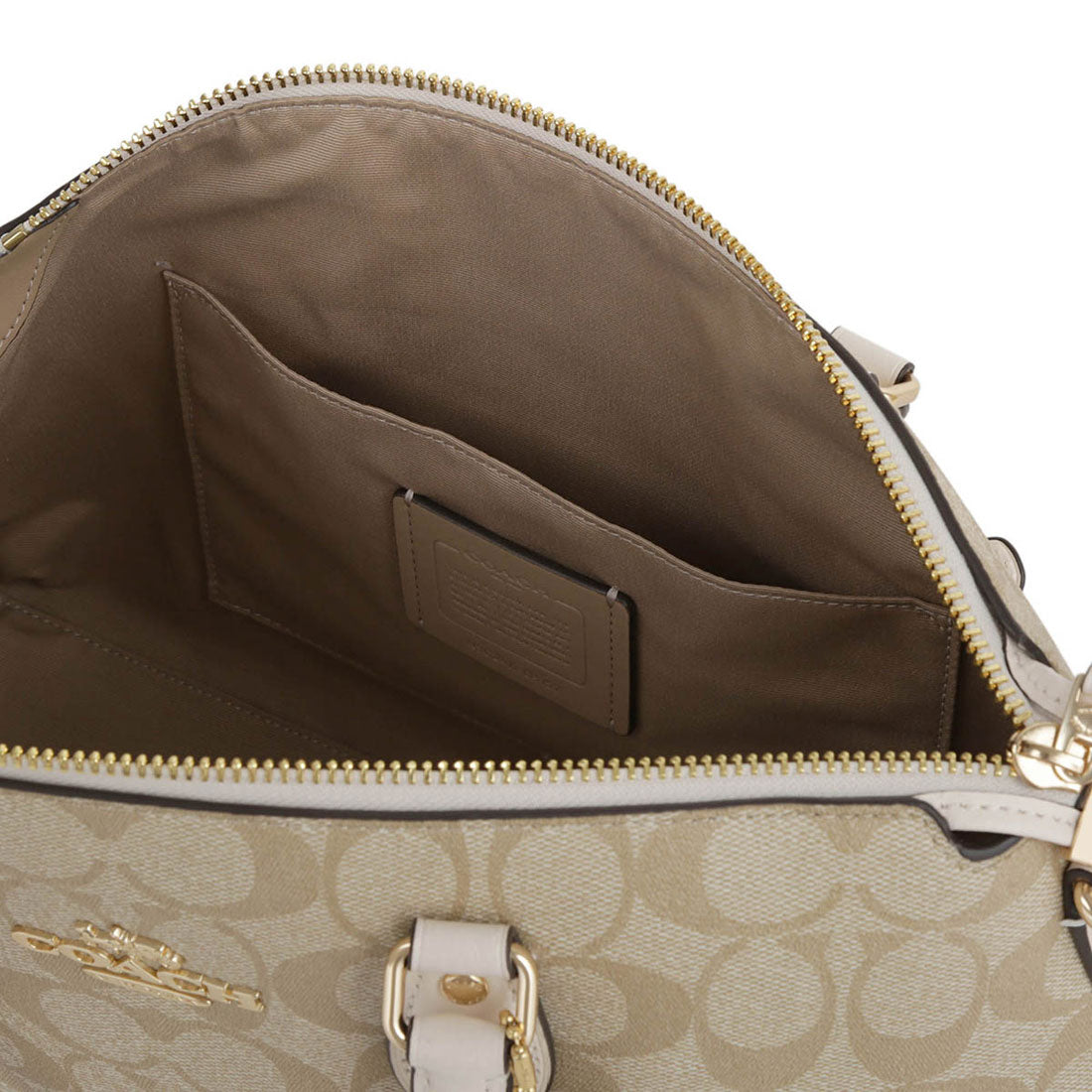 COACH COACH Tote Bag Signature Georgia Satchel CR157 IMDQC LIGHT KHAKI