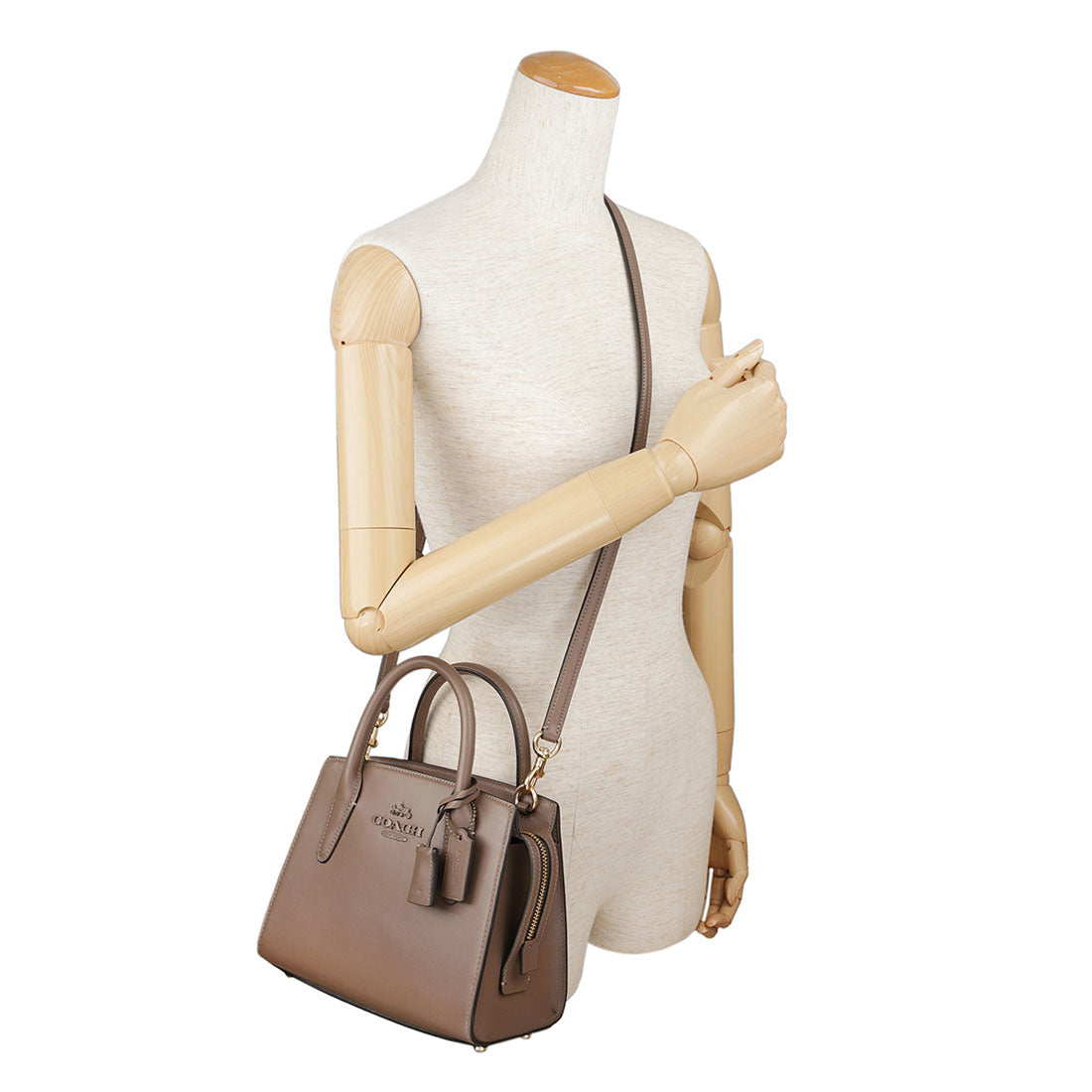 COACH COACH Shoulder Bag Andrea Carryall CP081 IMV2R DARK STONE