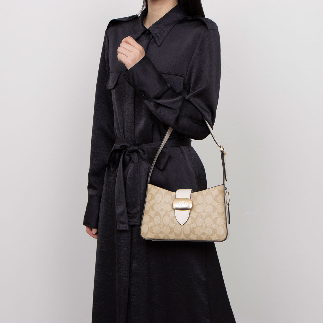 COACH COACH CP005 Shoulder Bag Eliza Signature Ladies