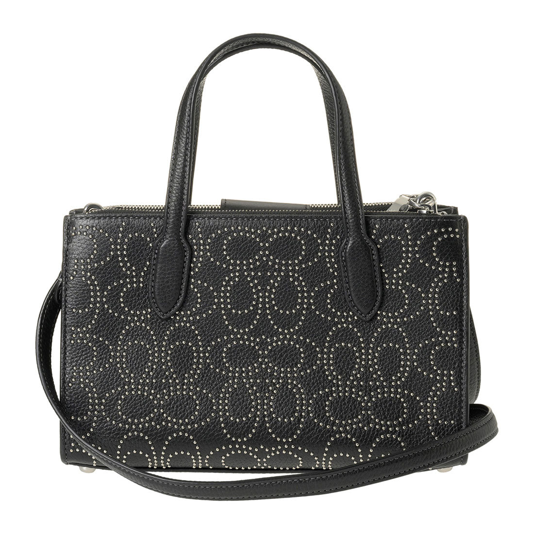 COACH COACH Shoulder Bag Signature Rivet Nina Small Tote Bag CX266 SVBK BLACK