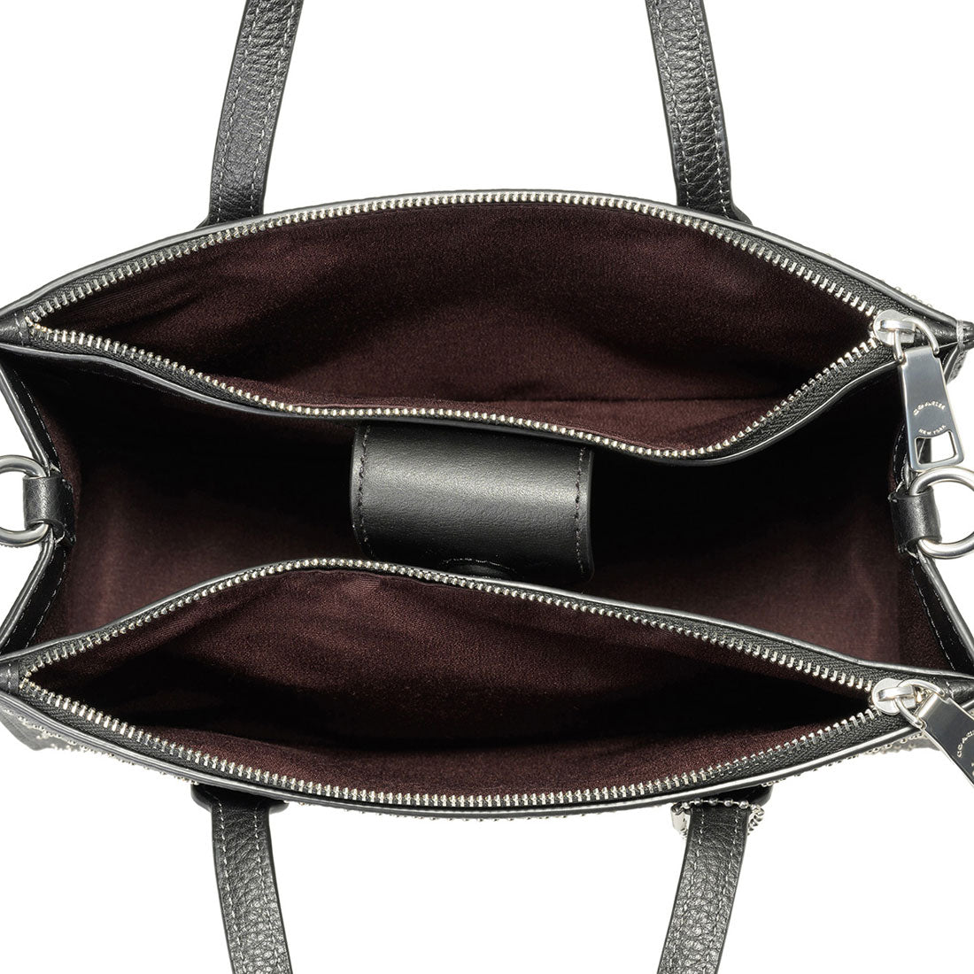 COACH COACH Shoulder Bag Signature Rivet Nina Small Tote Bag CX266 SVBK BLACK