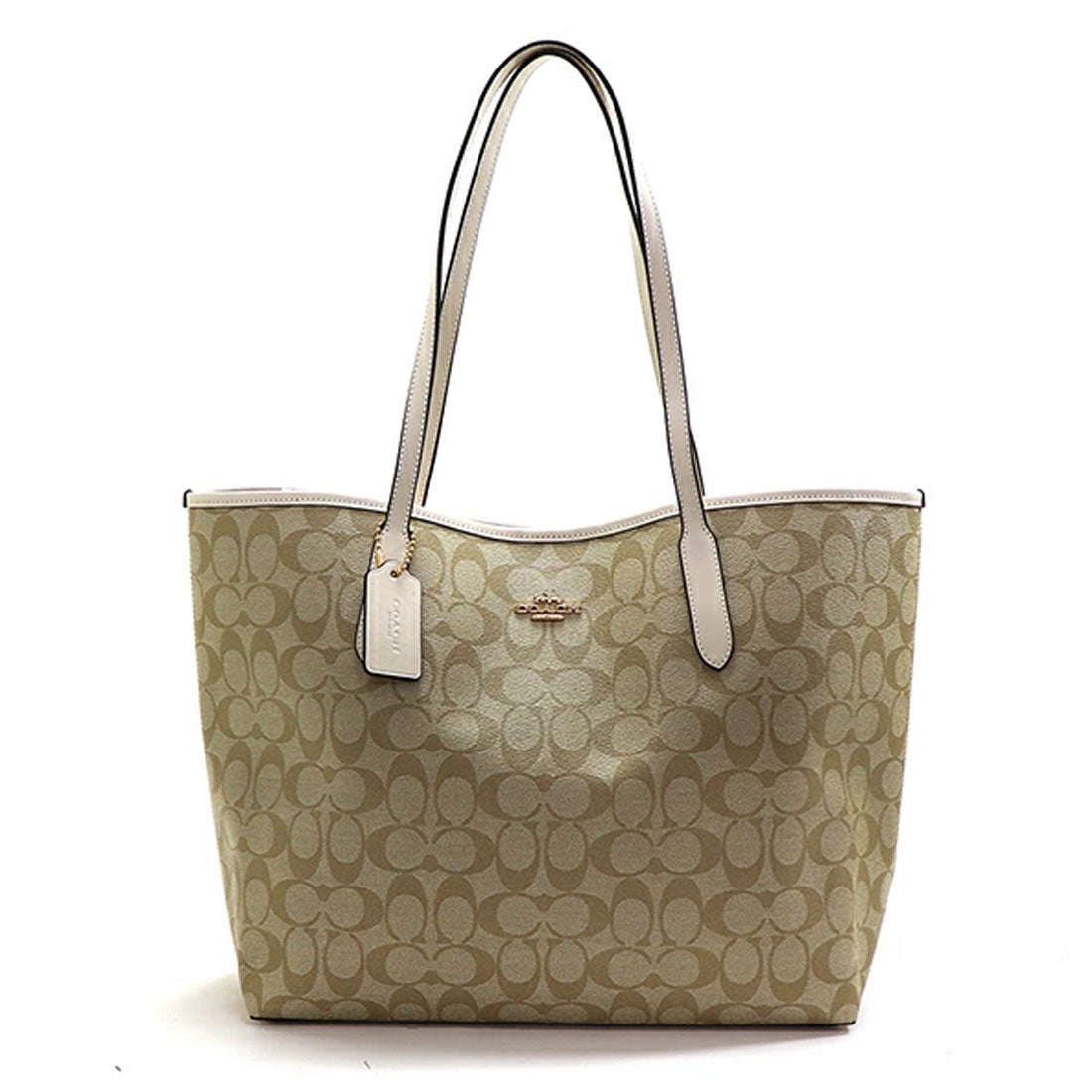 COACH COACH COACH Tote Bag for Women COACH Light Khaki Chalk 5696 IMDQC