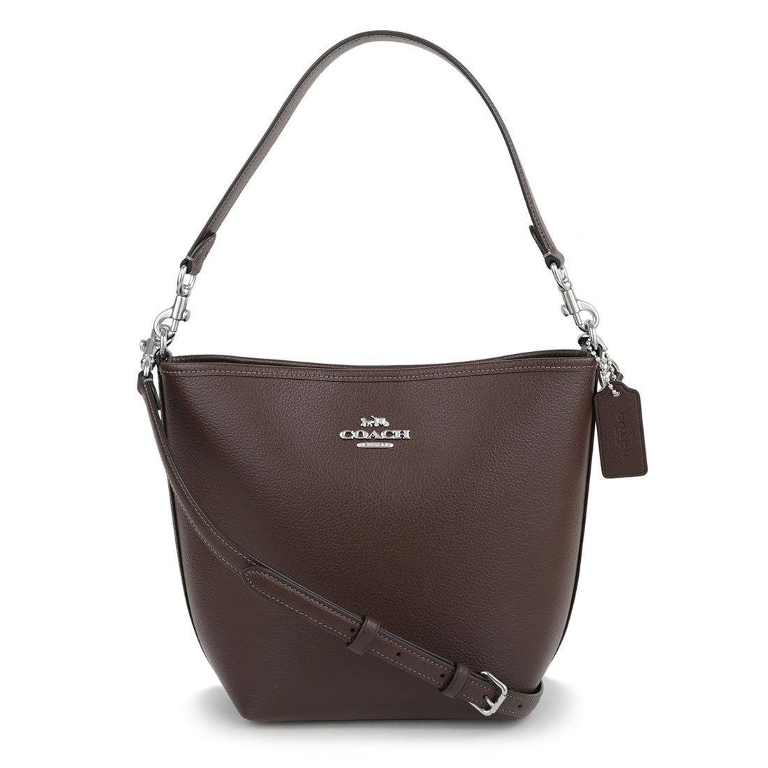コーチ COACH ハンドバッグ ぺブルドレザー CITY BUCKET BAG CT801 SVMPL MAPLE