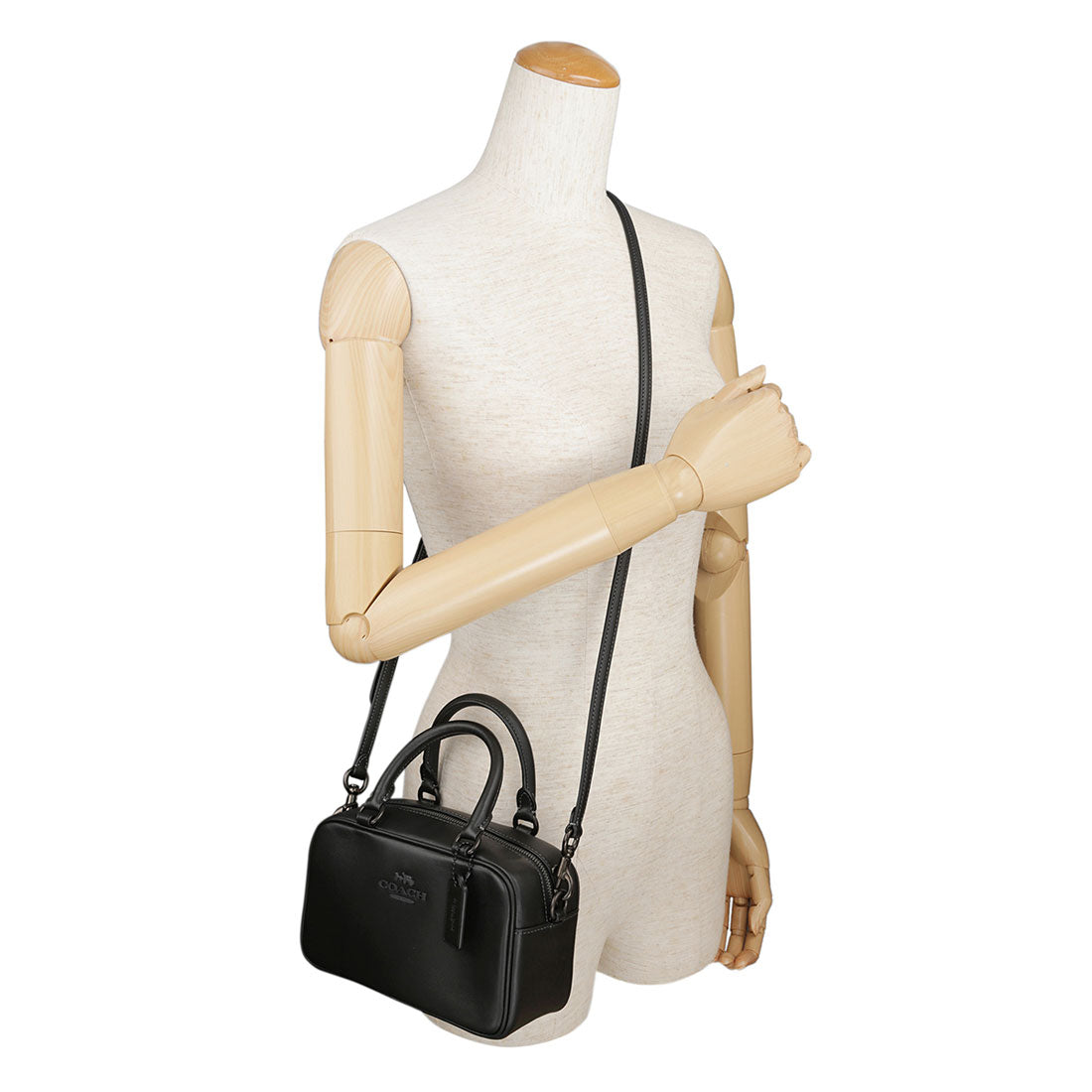 COACH COACH Shoulder Bag Smooth Calf Leather Satchel Crossbody CT776 J