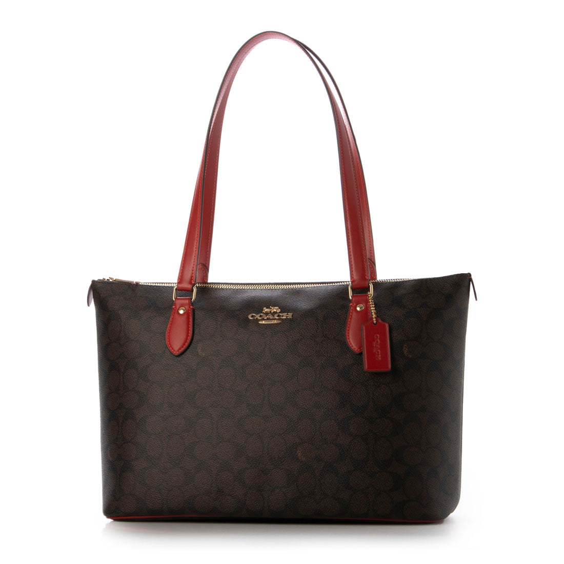 【韓国即発】 COACH シグネチャー柄 ギャラリートートCW381A4可 コーチ COACH トートバッグ CW381 ギャラリー シグネチャー A4