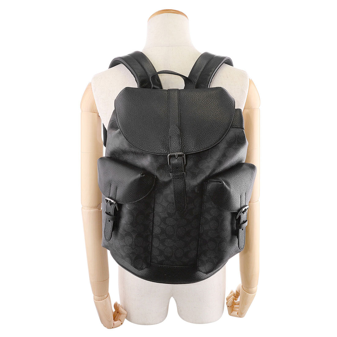 コーチ COACH リュックサック シグネチャー キャンバス ワーナー バックパック CW211 QBMI5 CHARCOAL/BLACK （チャコール/ブラック） チャコール/ブラック