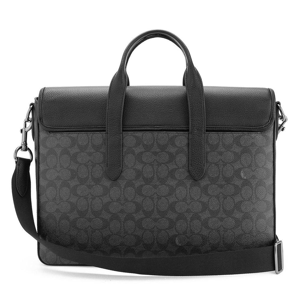 COACH COACH Shoulder Bag Signature Canvas Sullivan Portfolio Brief Cas