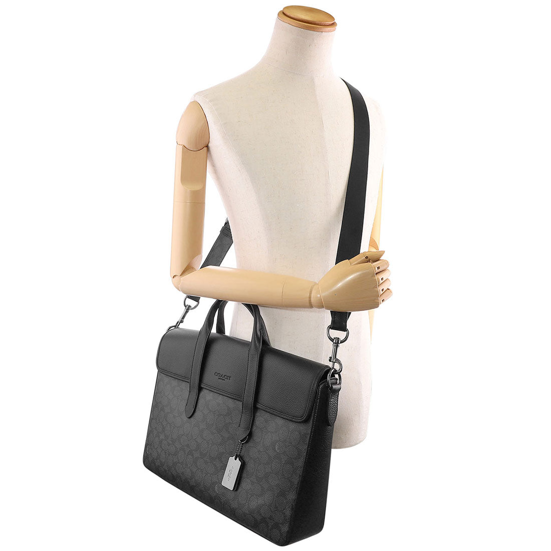 COACH カバン 美品 COACH COACH Shoulder Bag Signature Canvas Sullivan Portfolio Brief Cas