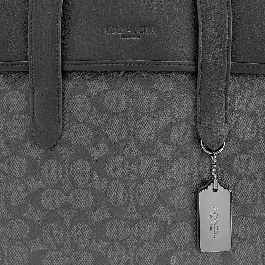 COACH COACH Shoulder Bag Signature Canvas Sullivan Portfolio Brief Cas