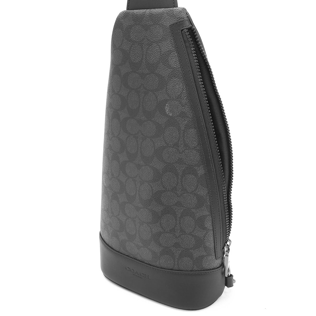 コーチ COACH ウエストバッグ・ボディバッグ シグネチャー キャンバス ドミニク スリング バッグ CY801 QBMI5 CHARCOAL/BLACK （チャコール/ブラック） チャコール/ブラック