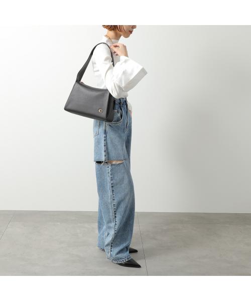 Coach ブラック ハンドバッグ ロゴパターン Amazon | [コーチ] バッグ スムースレザー ミニ ロゴ サッチェル 2WAY