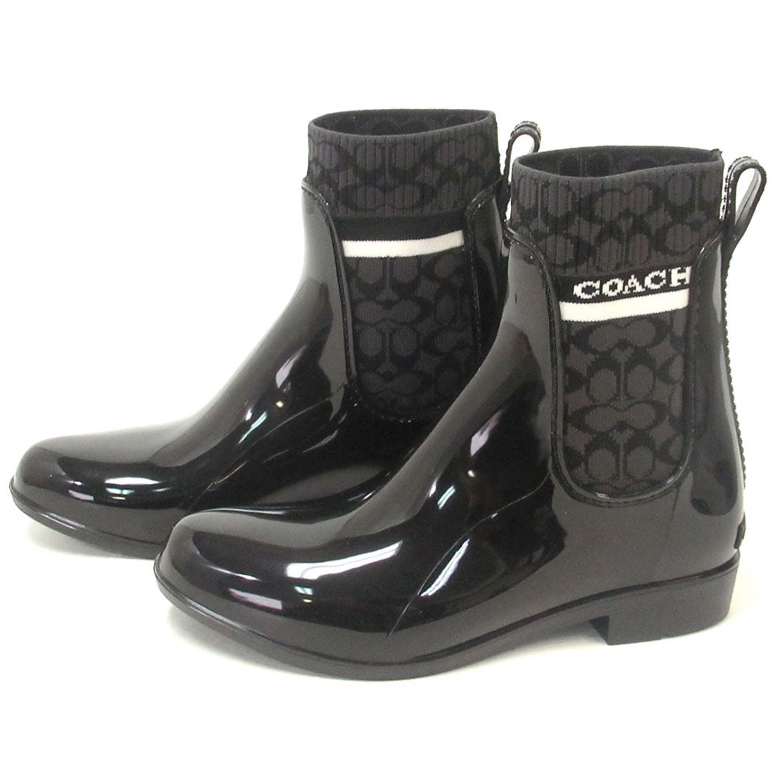 COACH COACH Sneakers Shoes COACH COACH Outlet Boots Rain Booties Rain Boots G5254 BLK