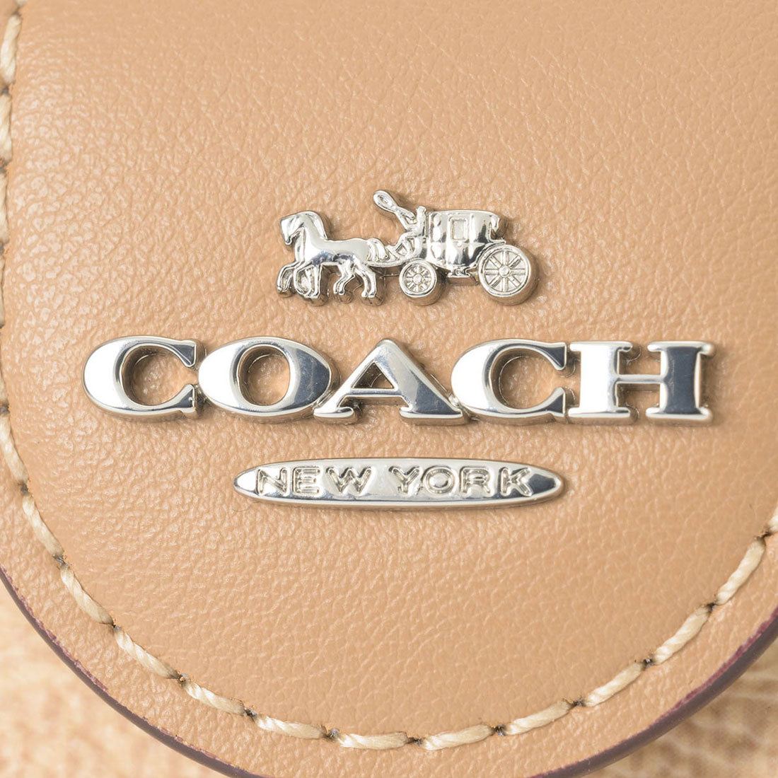 COACH COACH 2-fold wallet Signature Canvas Medium Corner Zip CW786 SVP