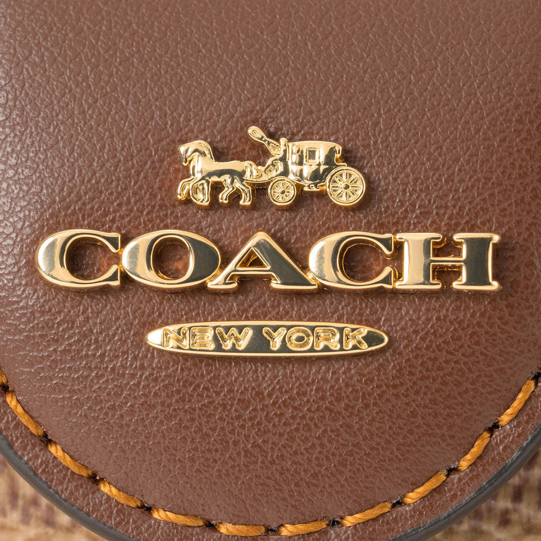 コーチ COACH 2つ折り財布 シグネチャー キャンバス ミディアム コーナー ジップ CW786 IMXHE TAN/BROWN